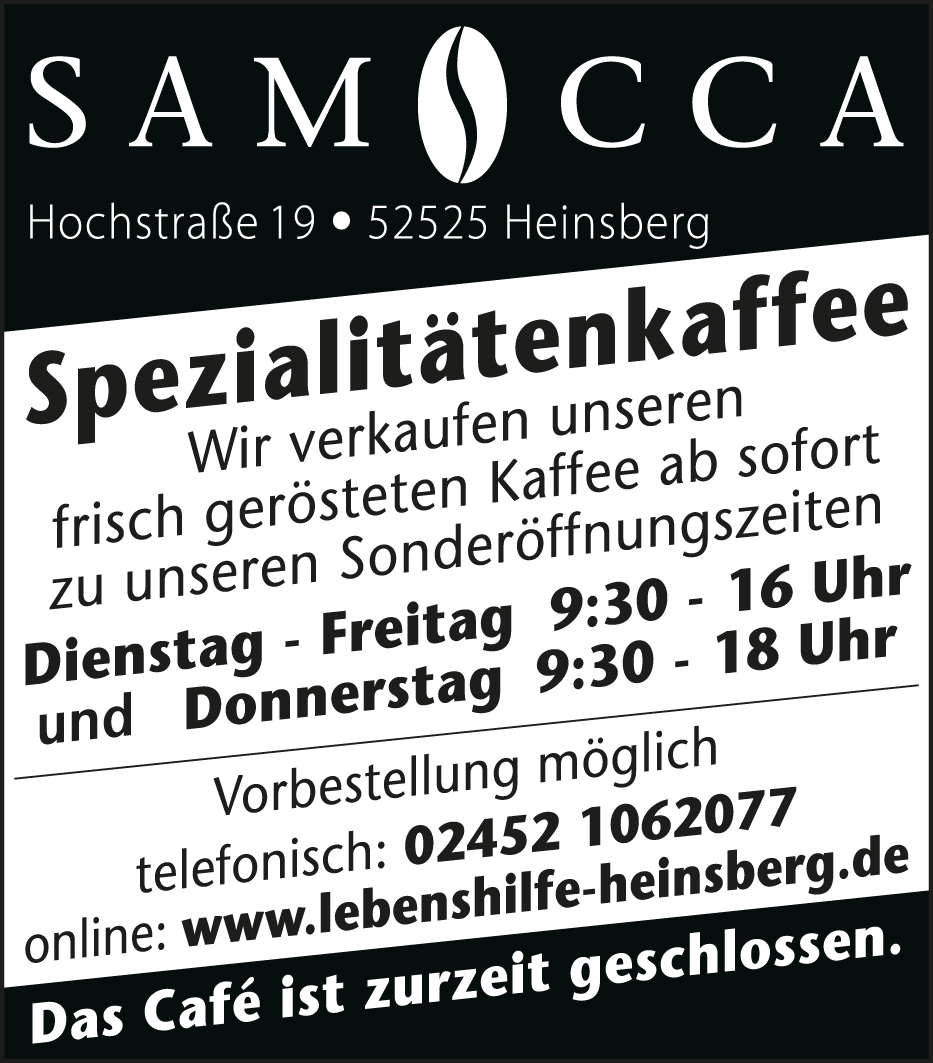 anz_Samocca_Kaffeeverkaufl 79 x 90 mm (2020_05) 06 vek.indd