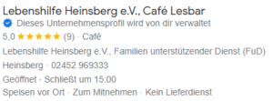 Café Leseburg e.V. in Berlin bietet Unterstützung für Familien und hat Öffnungszeiten von 10:00 bis 15:00 Uhr. Es ist ein Ort für Gemeinschaft und Austausch.