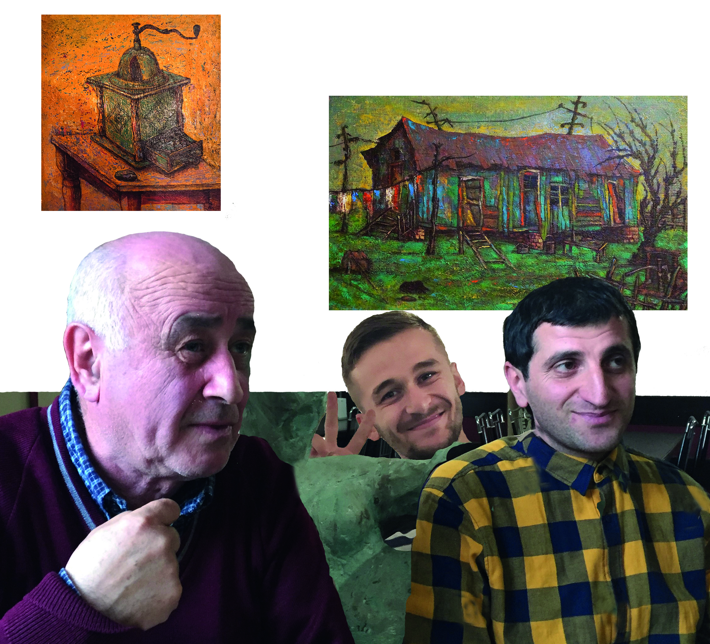 Ein altes Haus mit einem Garten. Es sieht ein bisschen schmutzig aus.